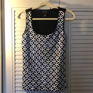White House Black Market sequence dress tank